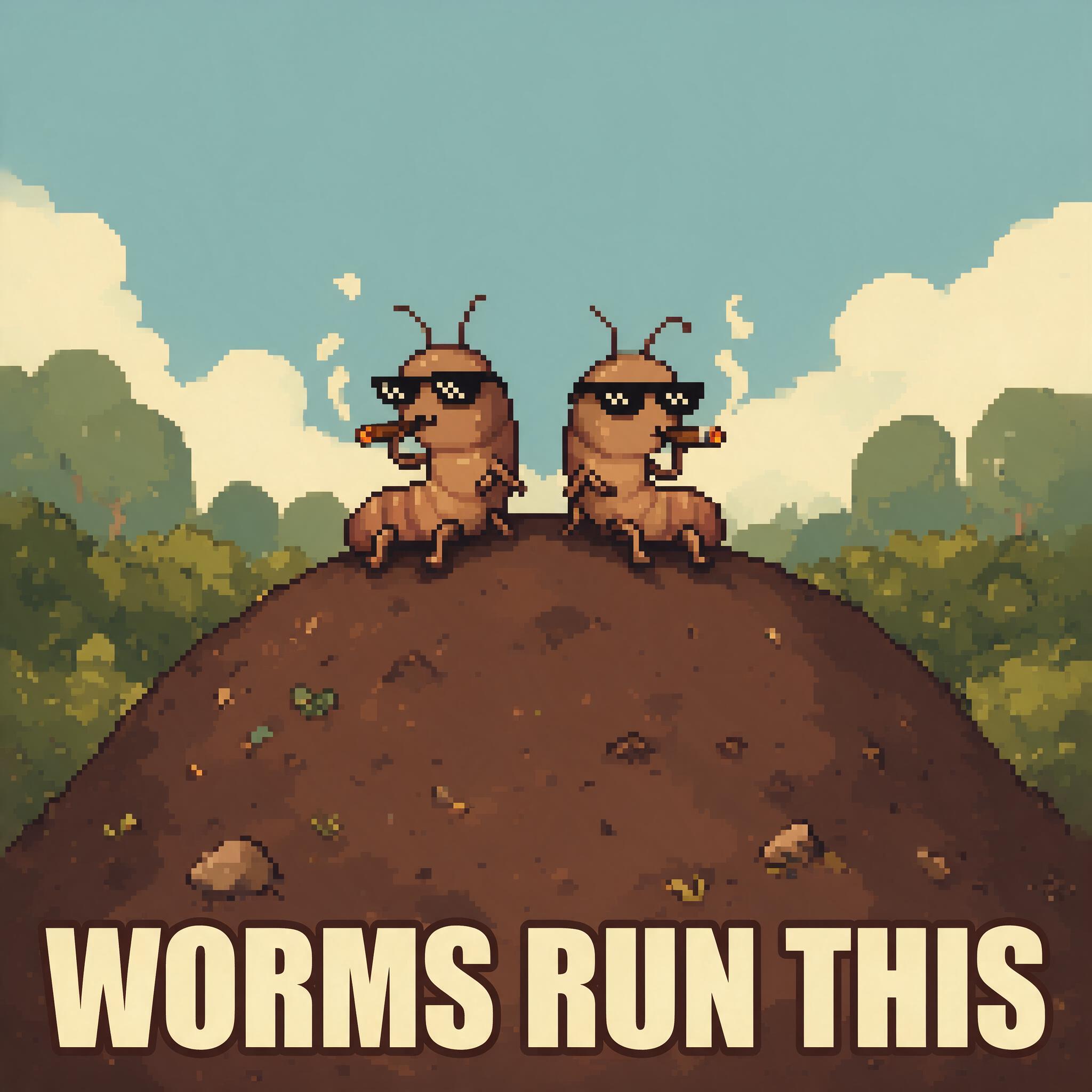 WORMS RUN THIS meme